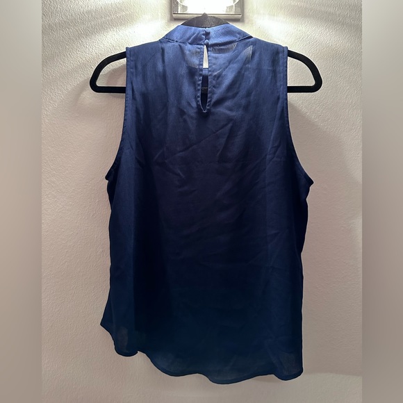Navy blue blouse, size L - Picture 2 of 3